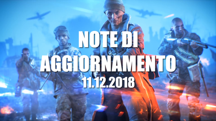 Note di aggiornamento 11.12.2018 di Battlefield V